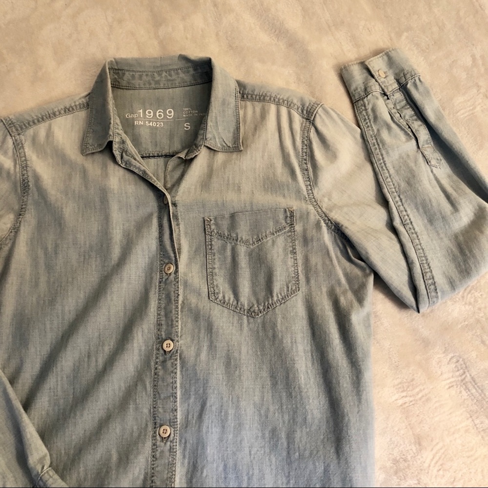 Chambray Button Down Shirt